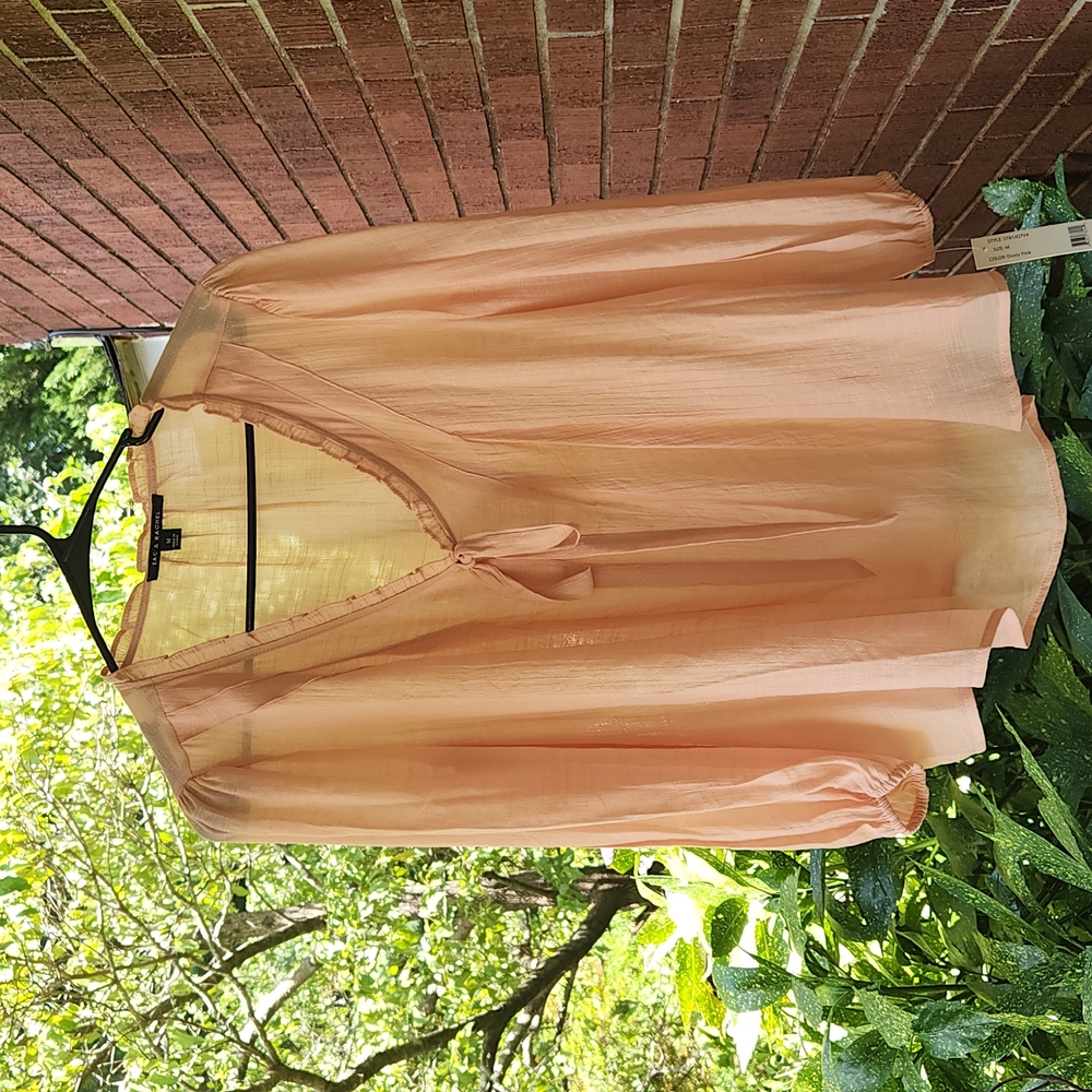 Zac & Rachel Peach Womens Blouse